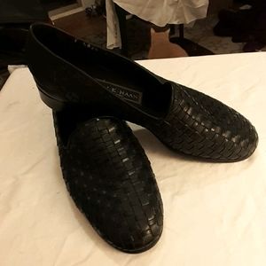 COLE HAAN woven leather loafers women's Sz8